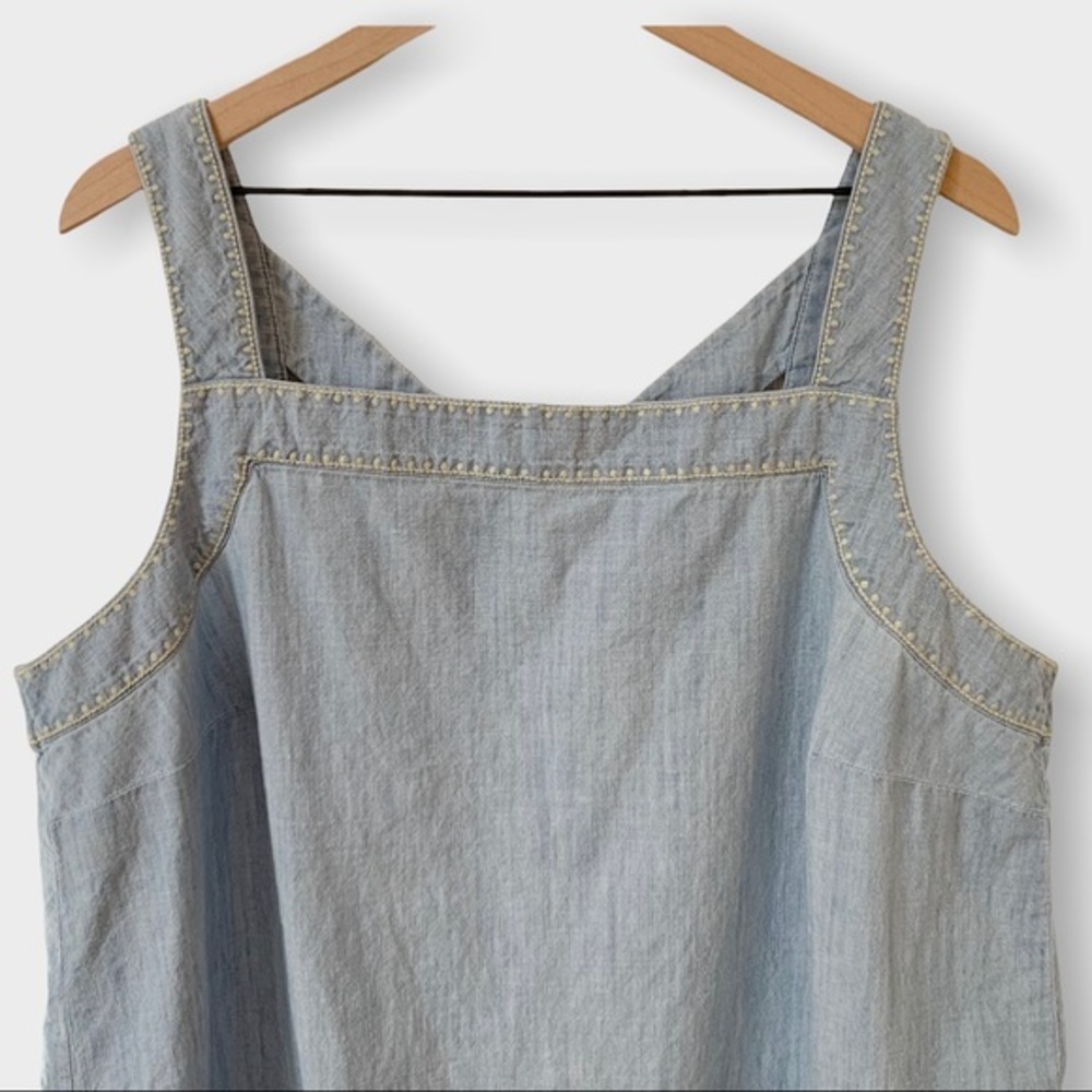 J.Jill denim chambray tank top